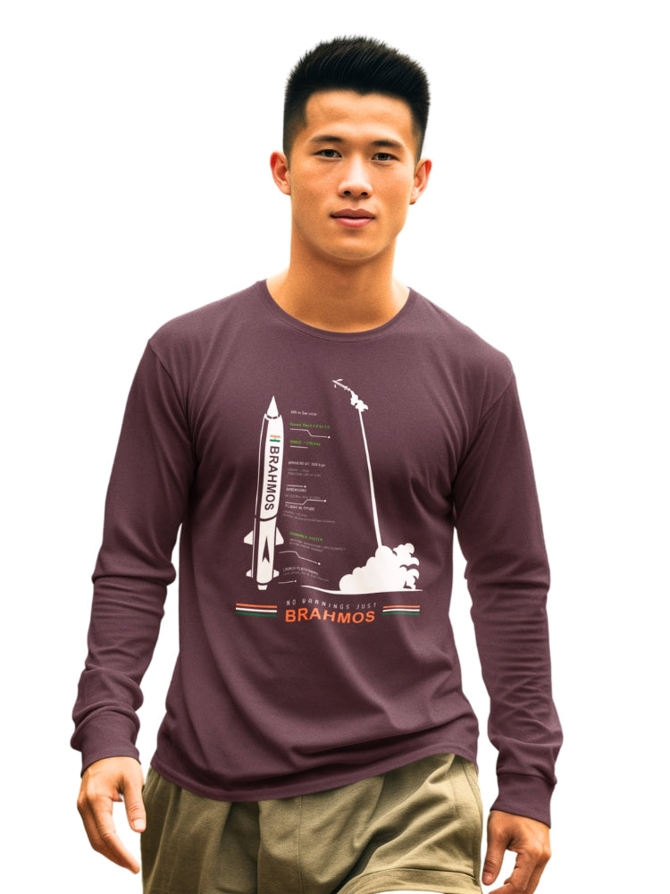 PATRIOT: BRAHMOS FULL SLEEVE (Unisex Comfort Fit Tee)