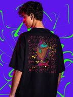 TRUE LOVE: PIRANHA (Unisex Oversized Terry T-Shirt)