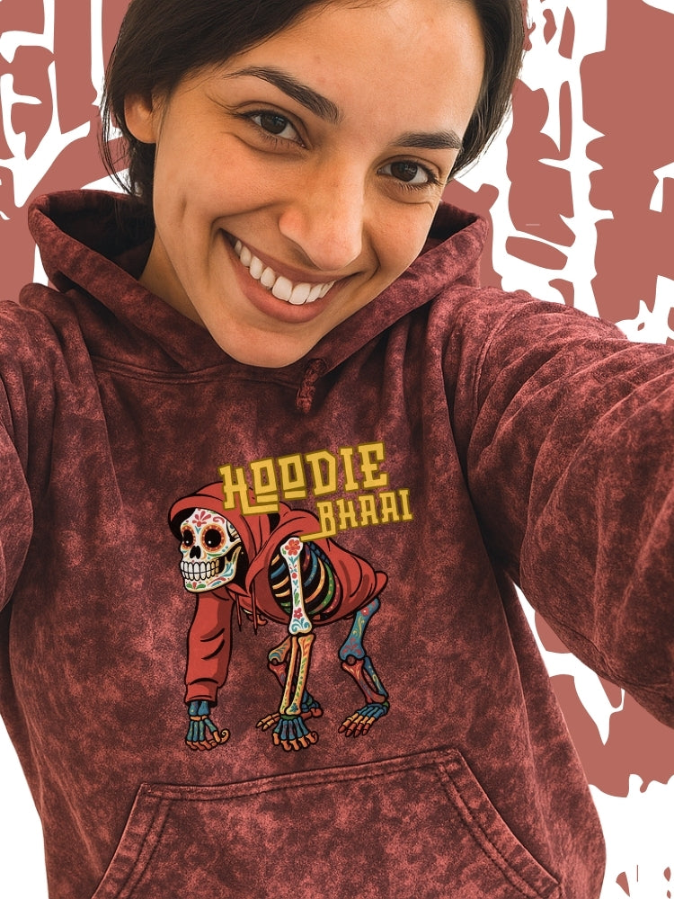 HOODIE BHAAI (Unisex Acid Washed Heavyweight Hoodie)