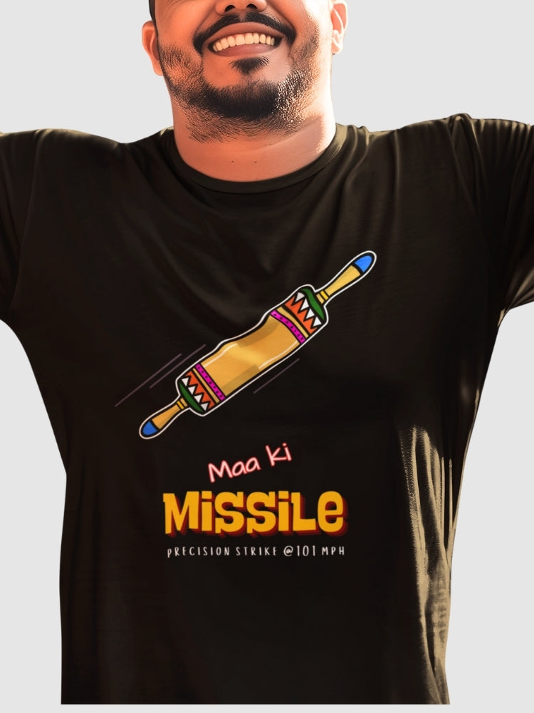 MAA KI MISSILE (Premium Soft Cotton Stretch T-Shirt)