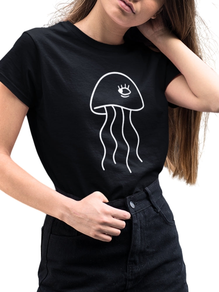 WHT-JELLY FISH (Unisex Premium Soft Cotton Stretch T-Shirt)