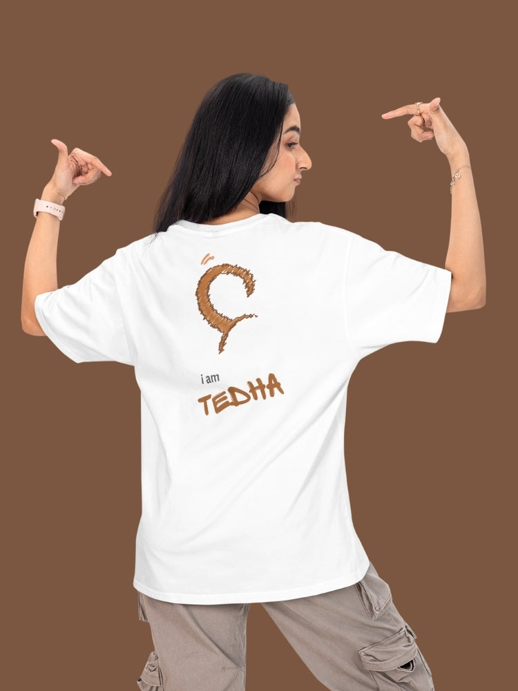 I AM TEDHA ( Unisex Oversized Terry T-Shirt)