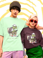 UNLOAD SWIPER (Unisex Oversized Terry T-Shirt)