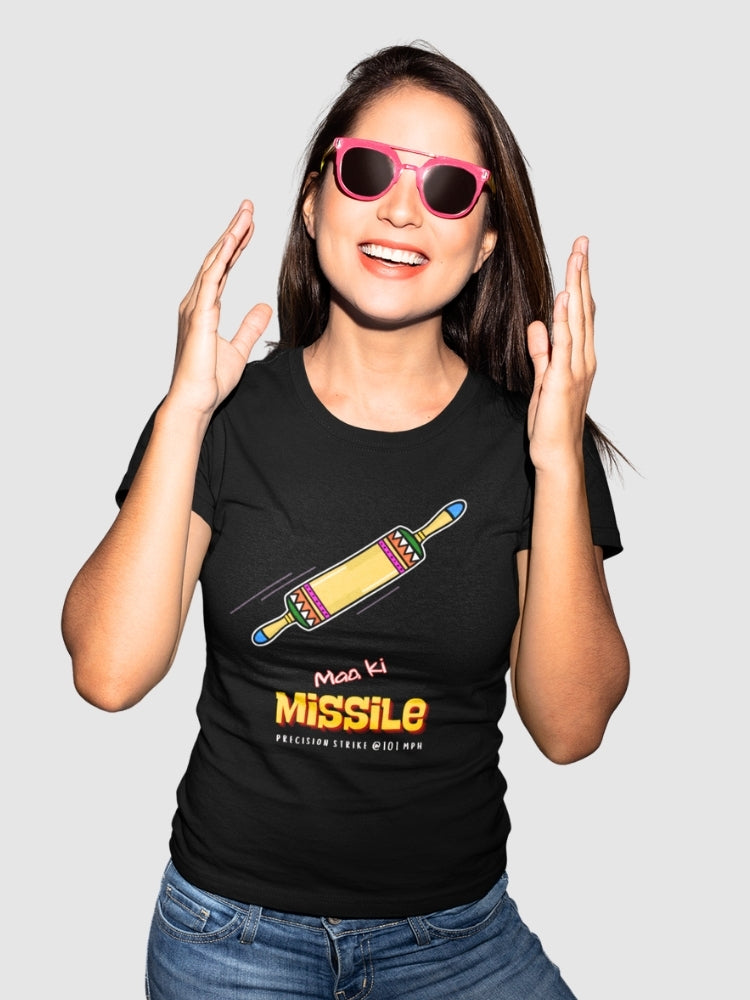 MAA KI MISSILE (Premium Soft Cotton Stretch T-Shirt)