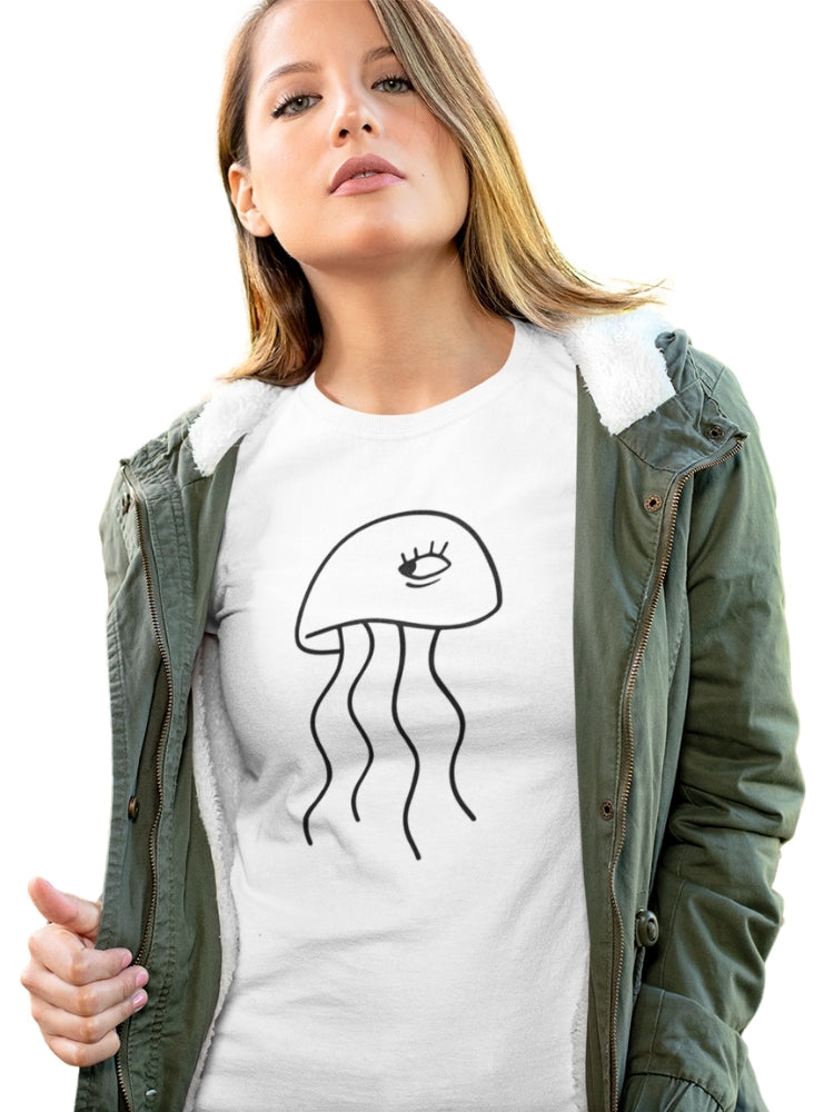 BLK-JELLY FISH LA (Unisex Premium Soft Cotton Stretch T-Shirt)