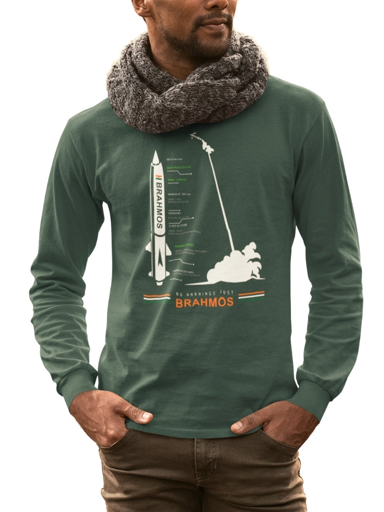 PATRIOT: BRAHMOS FULL SLEEVE (Unisex Comfort Fit Tee)