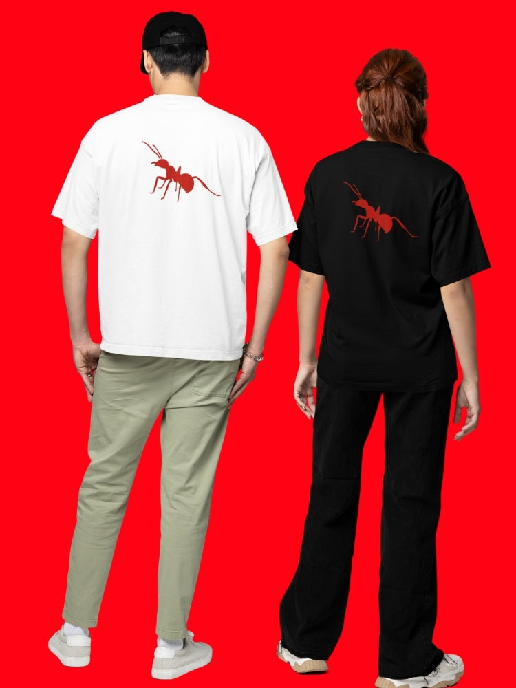 RED ANT (Unisex Oversized Terry T-Shirt)