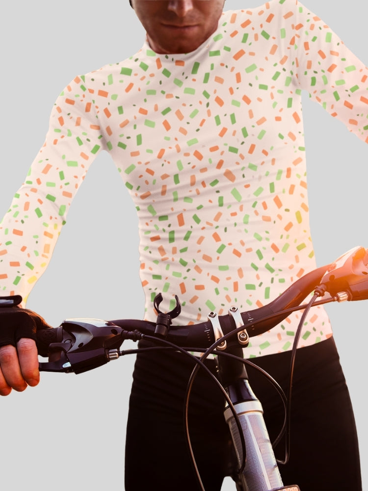 PATRIOT: TIRANGA CONFETTI  (Men's All Over Print Full Sleeve T-Shirt)