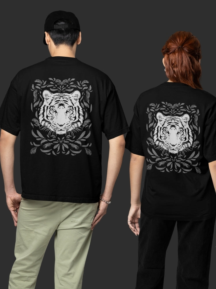 WHITE TIGER (Unisex Oversized Heavyweight Tee)