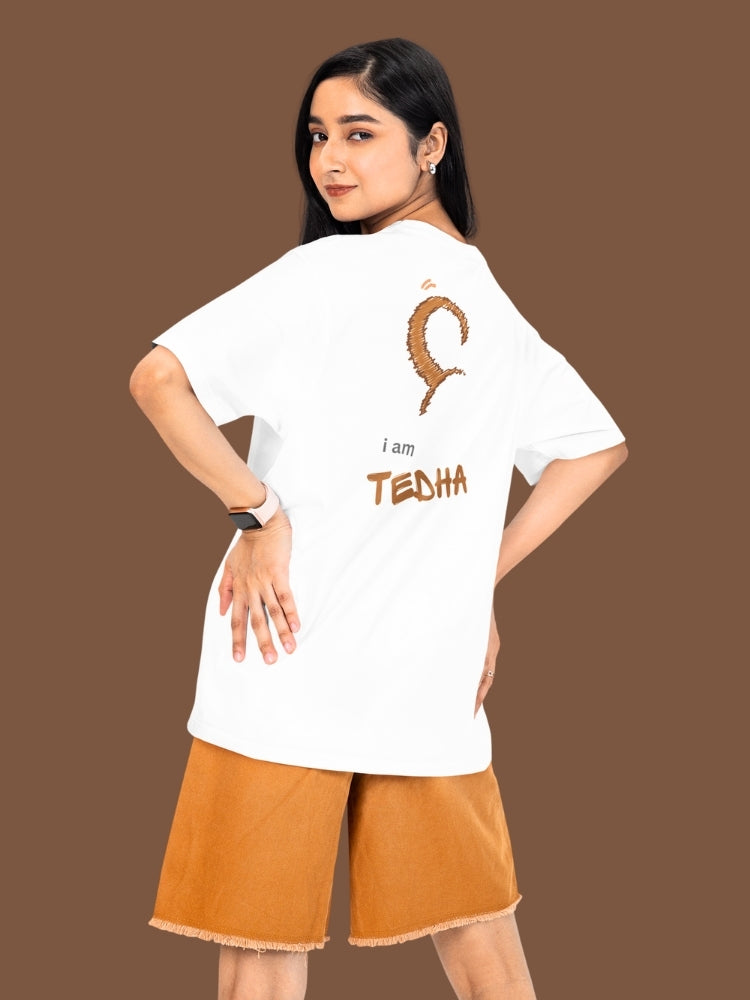 I AM TEDHA ( Unisex Oversized Terry T-Shirt)