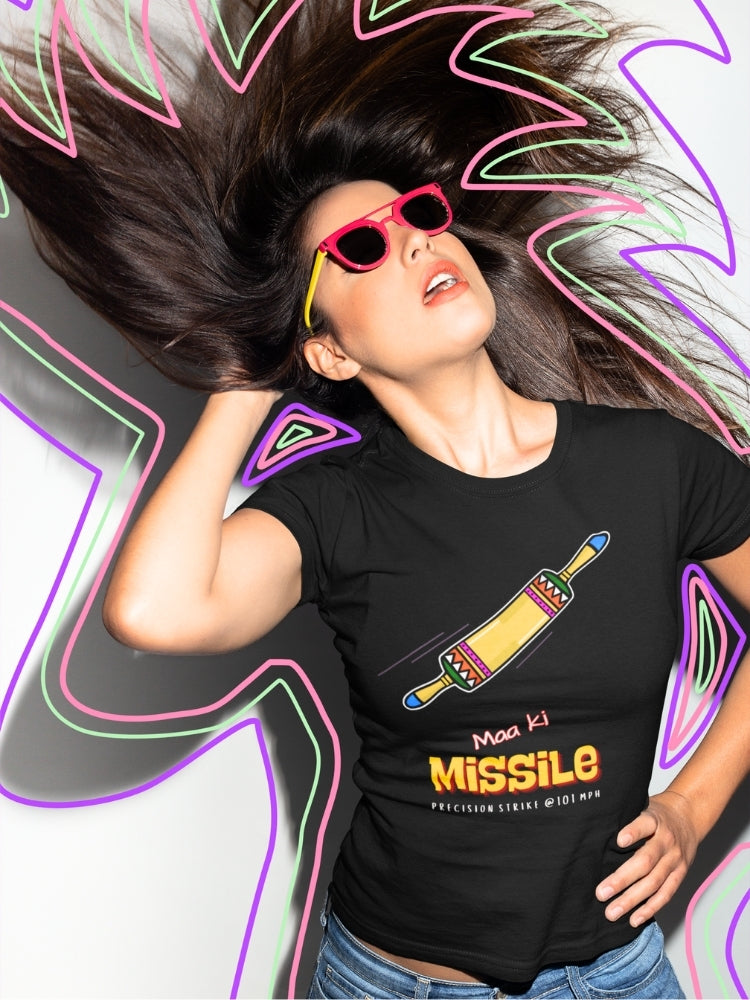 MAA KI MISSILE (Premium Soft Cotton Stretch T-Shirt)