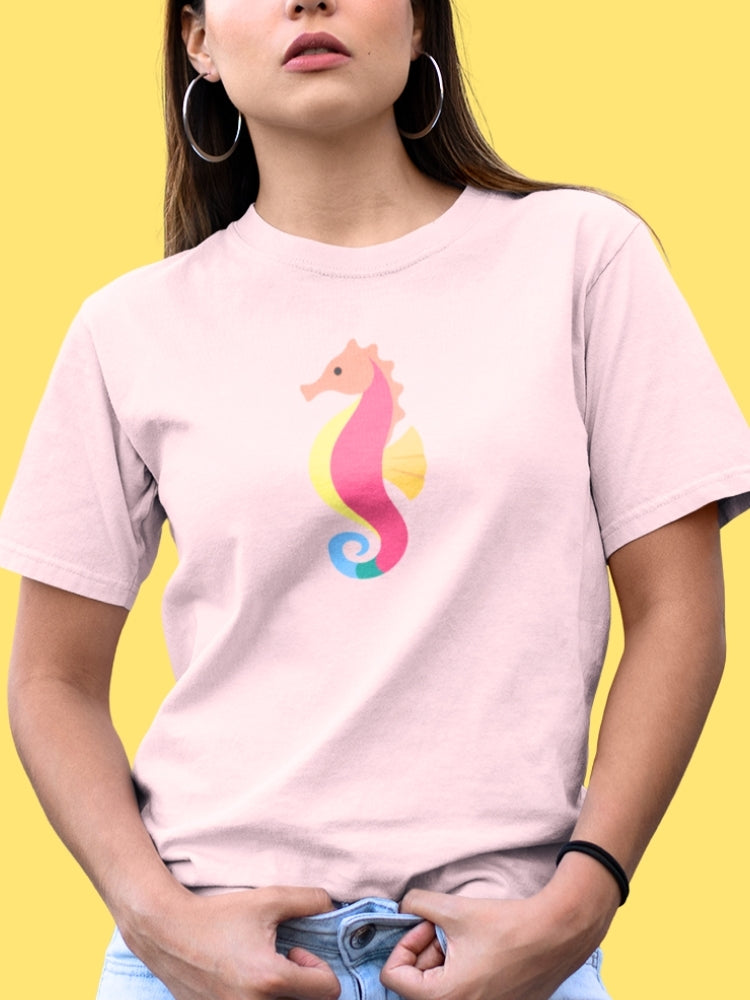 STRIKING SEA HORSE (Unisex Premium Soft Cotton Stretch T-Shirt)