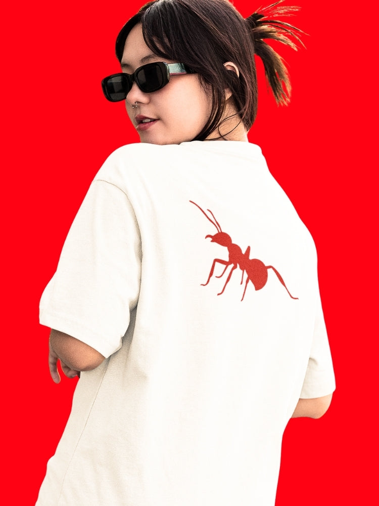 RED ANT (Unisex Oversized Terry T-Shirt)