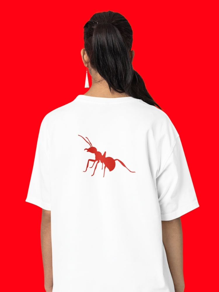 RED ANT (Unisex Oversized Terry T-Shirt)