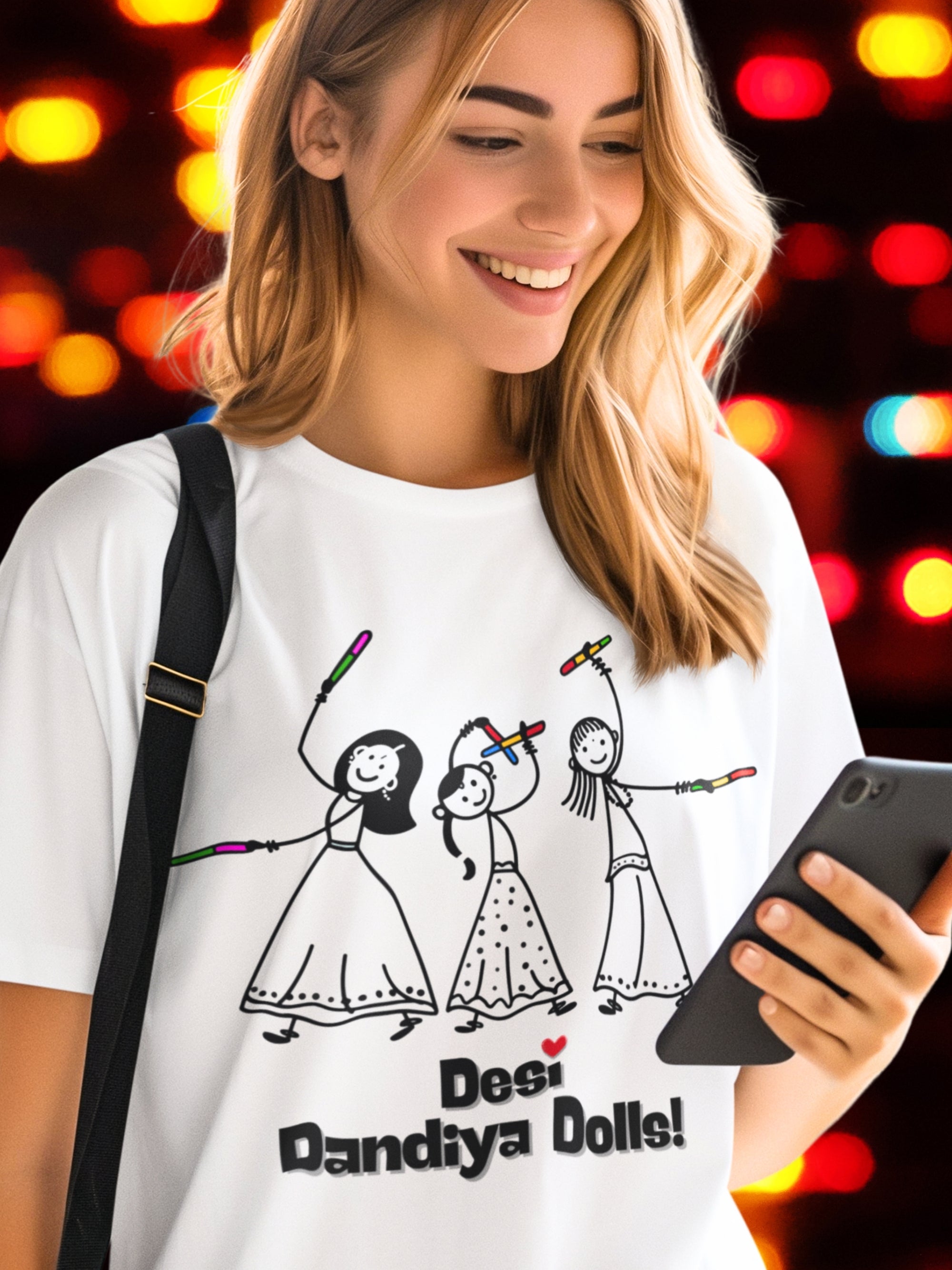 DANDIYA DOLLS (Premium Soft Cotton T-Shirt)