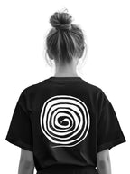 LOOPED WHT (Unisex Oversized Comfort fit Tee)