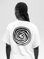 LOOPED BLK (Unisex Oversized Comfort fit Tee)