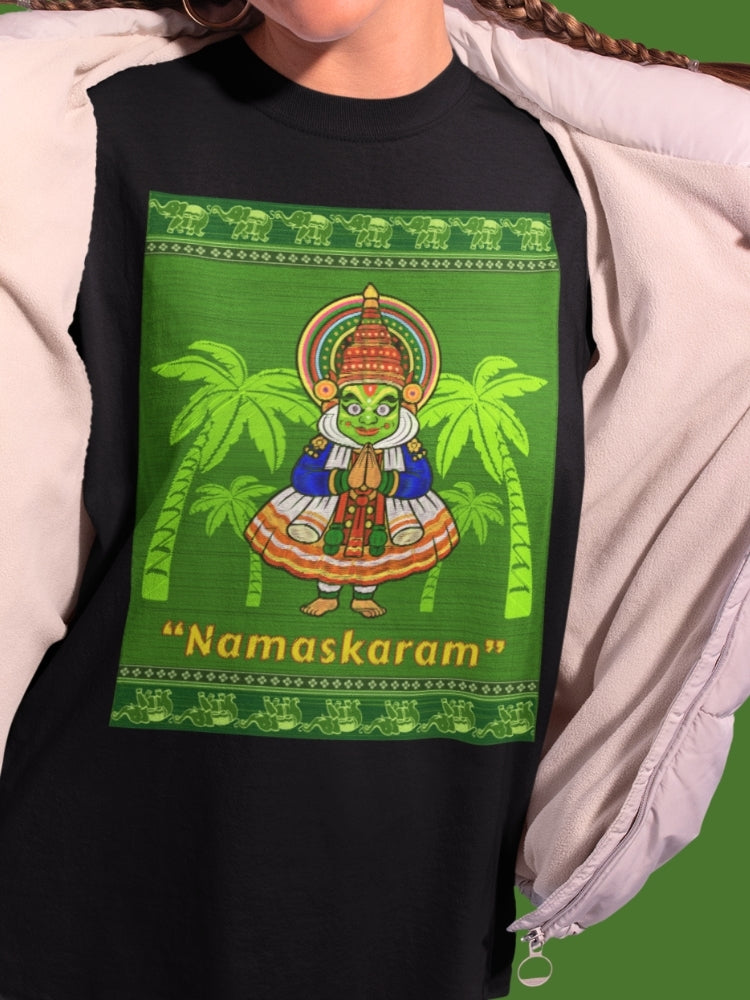 NAMASKARAM (Unisex Premium Soft Cotton Stretch T-Shirt)