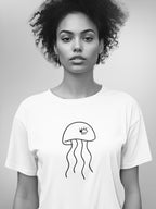 JELLY FISH BLK (Women's Premium Fit Tee)