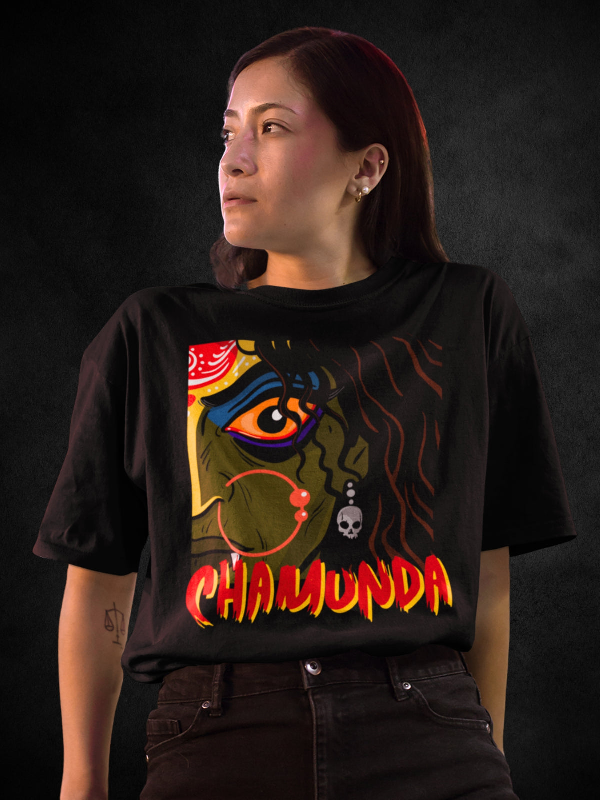 CHAMUNDA (Unisex Oversized Heavyweight Tee)