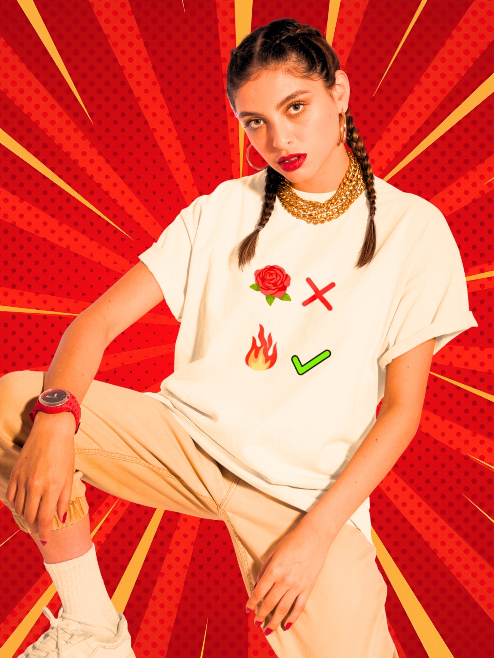 FLOWER NAHI FIRE (Unisex Comfort Fit Tee)