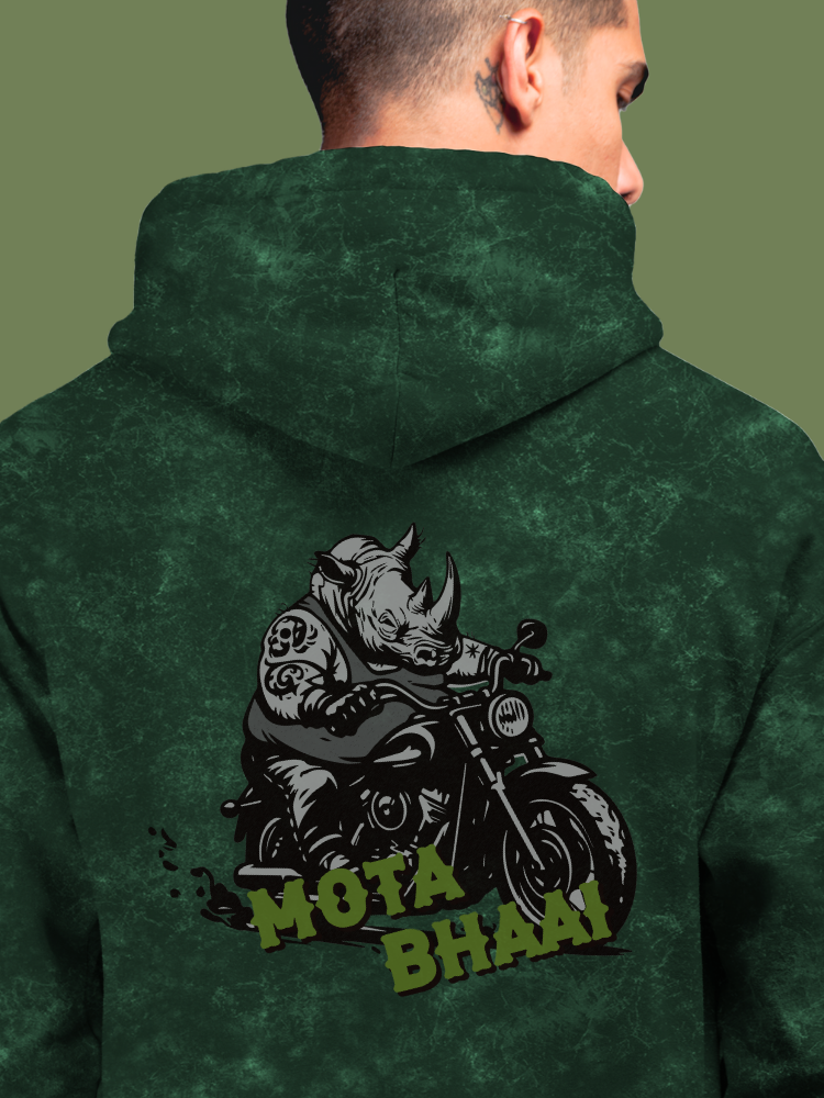 MOTA BHAAI (Unisex Acid Washed Hoodie)