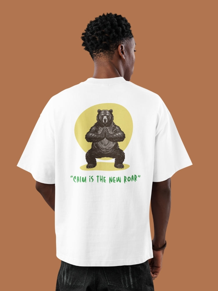 CALM BEAR (Unisex Oversized Terry T-Shirt)