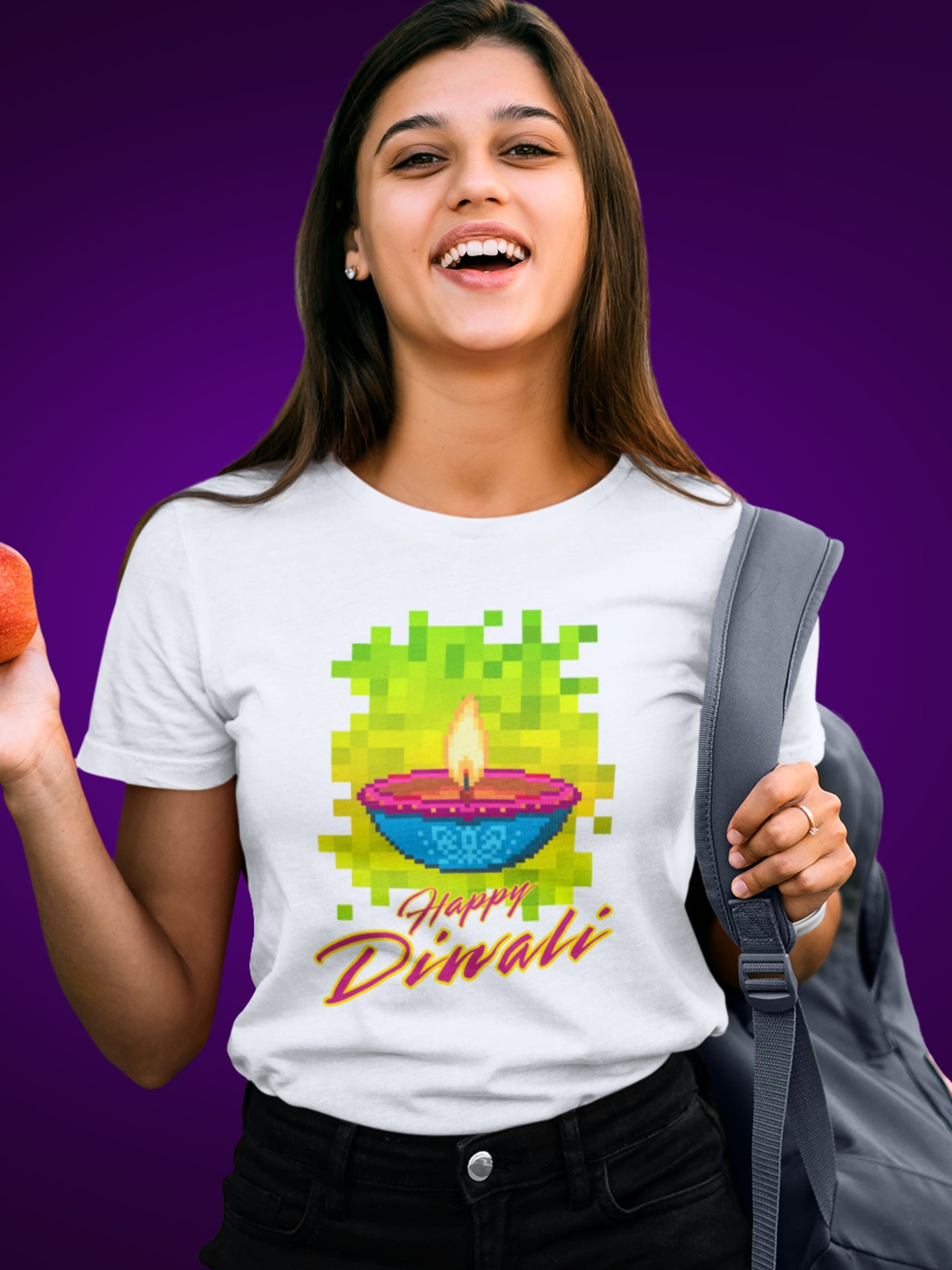 HAPPY DIWALI  (Premium Soft Cotton T-Shirt)