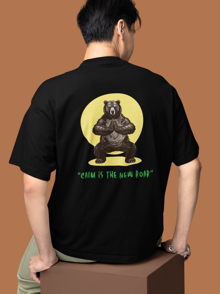 CALM BEAR (Unisex Oversized Terry T-Shirt)