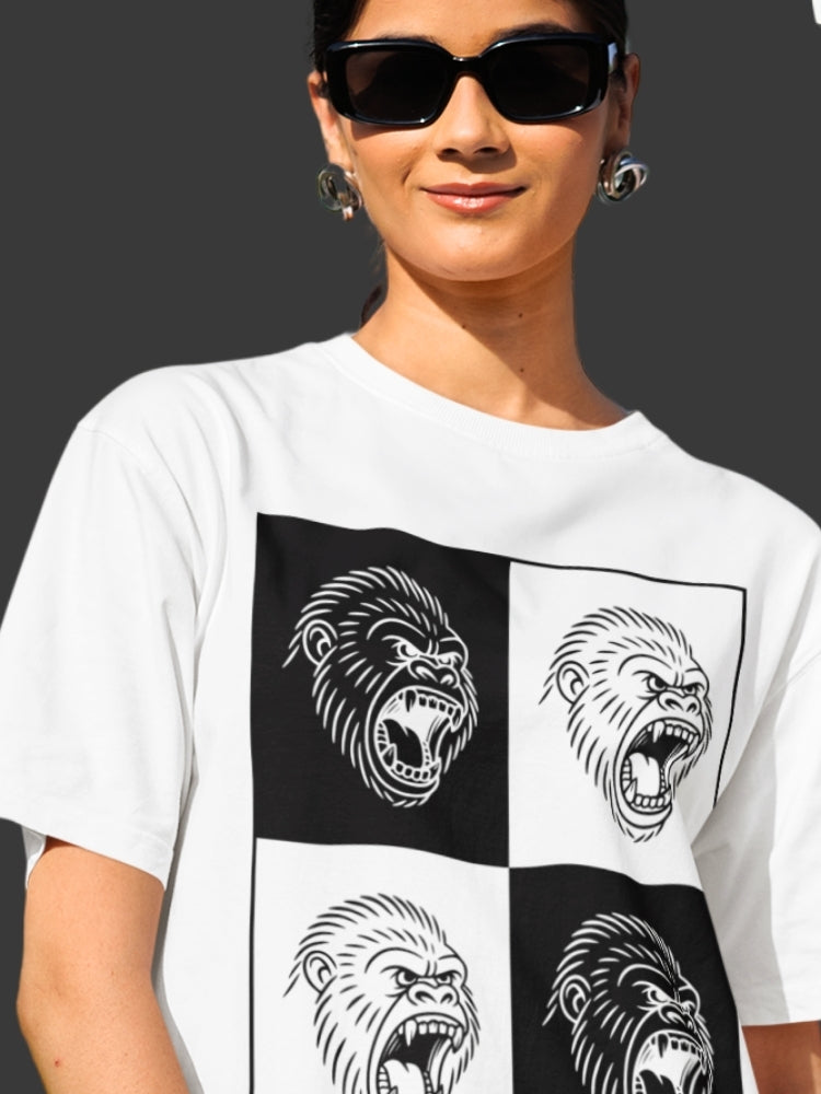 GORILLA BLOCK BLK (Unisex Comfort Fit Tee)