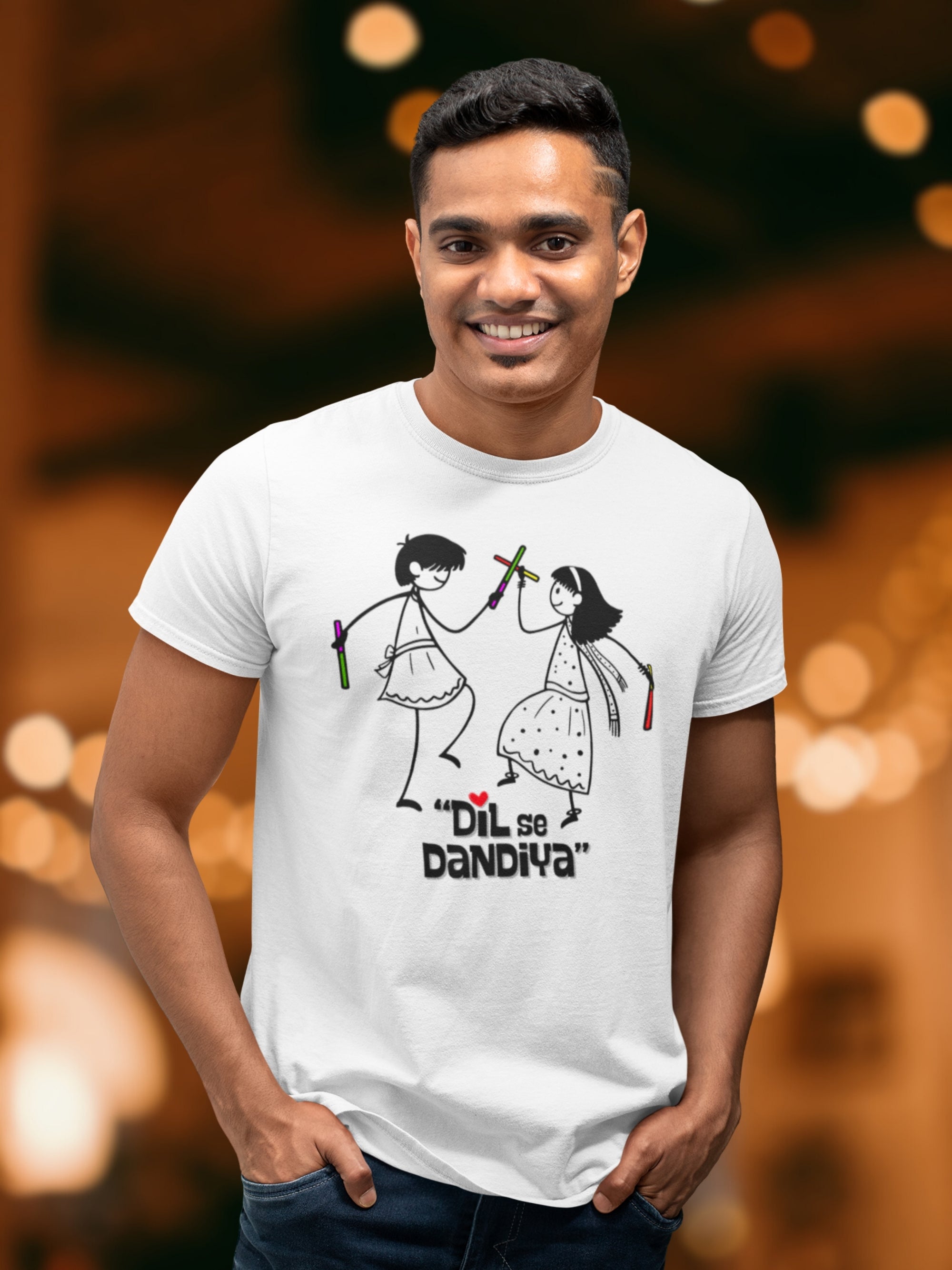 DIL SE DANDIYA (Unisex Premium Soft Cotton T-Shirt)