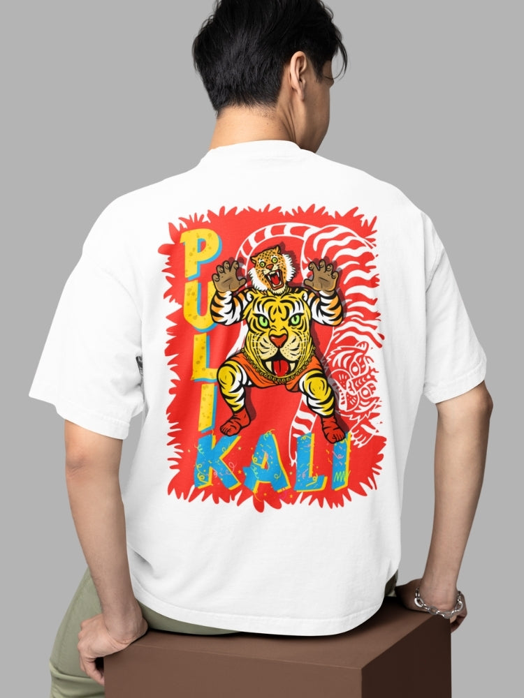 PULIKALI- Back Print (Unisex Oversized Heavyweight Tee)