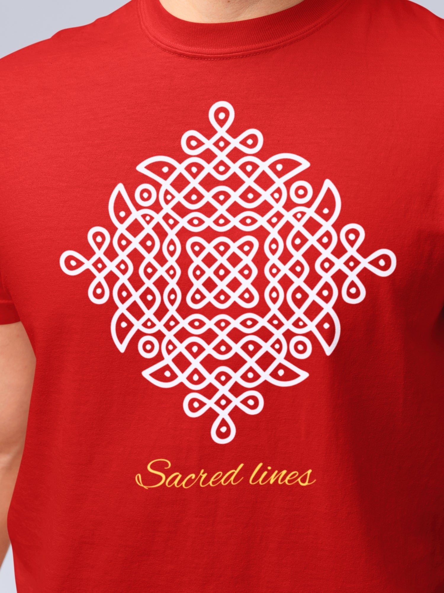 SACRED LINES (Unisex Premium Soft Cotton Stretch T-Shirt)