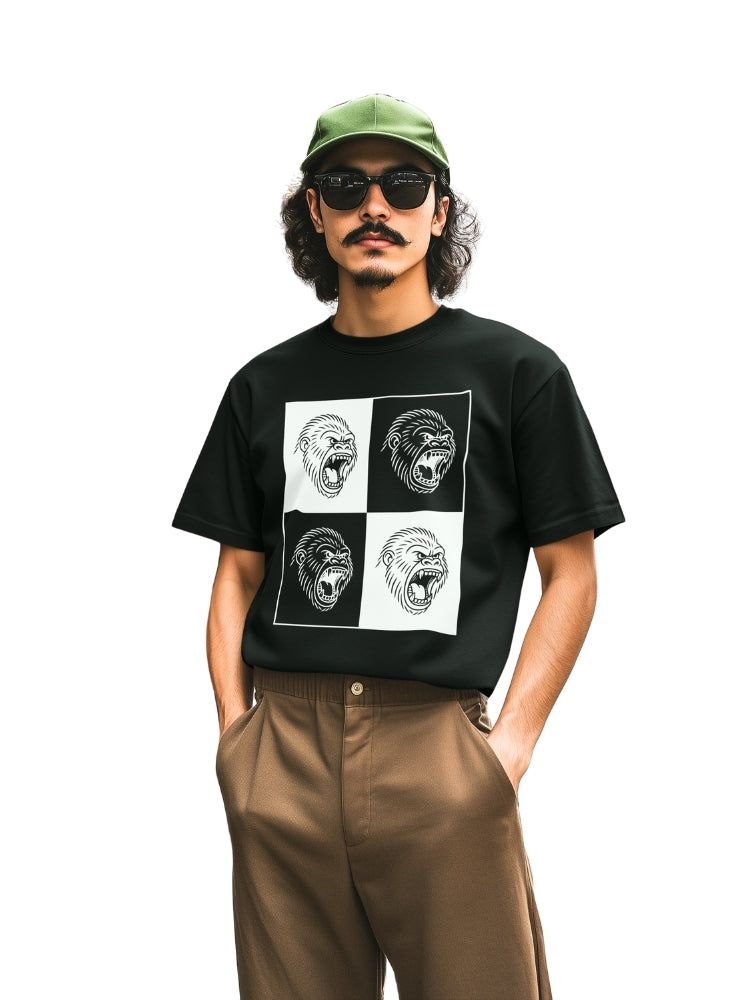 Gorilla Block WHT (Unisex Comfort Fit Tee)
