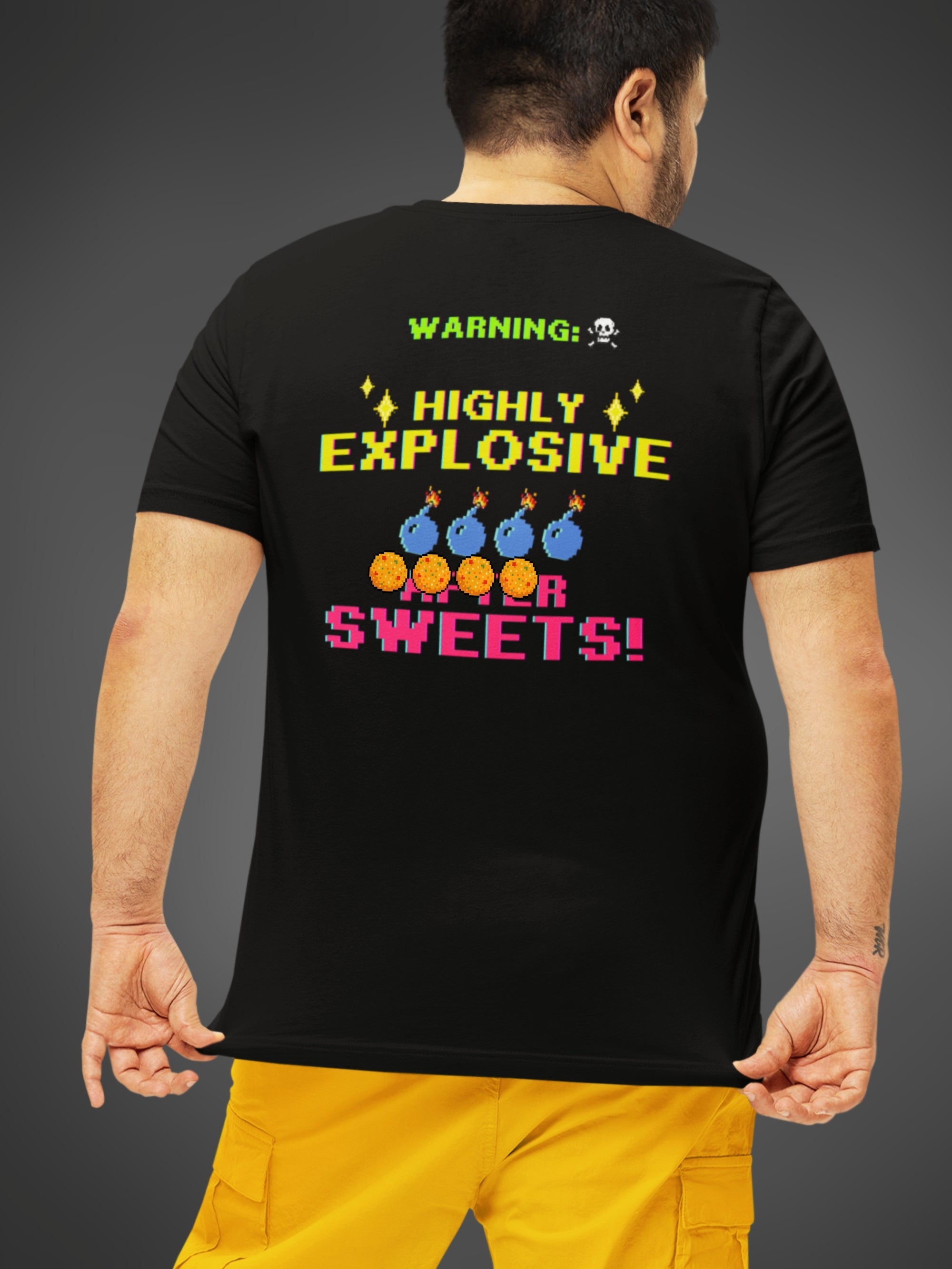 HIGHLY EXPLOSIVE AFTER SWEETS (Unisex Premium Soft Cotton T-Shirt)