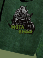 MOTA BHAAI (Unisex Acid Washed Hoodie)