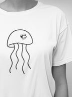 JELLY FISH BLK (Women's Premium Fit Tee)