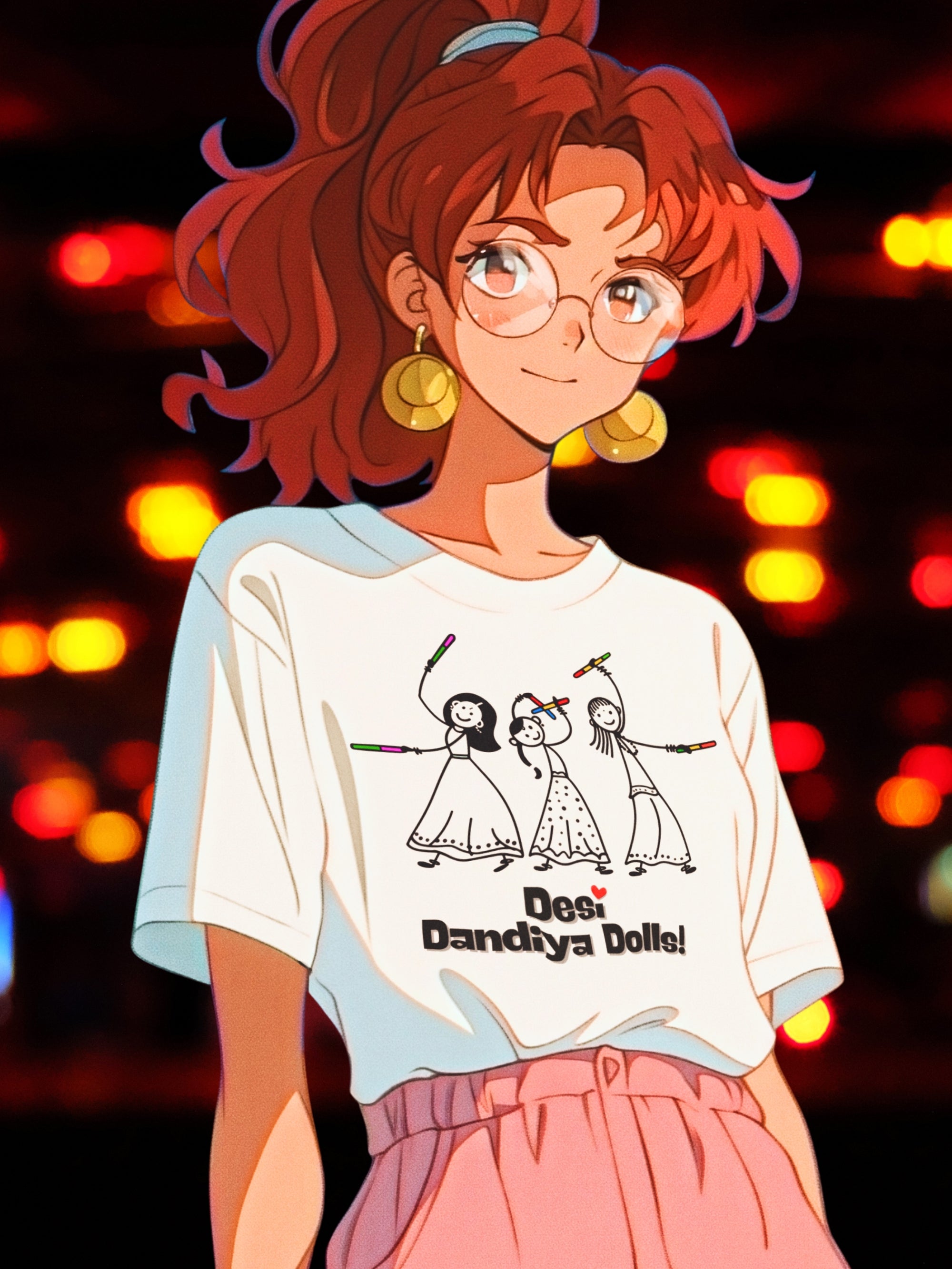 DANDIYA DOLLS (Premium Soft Cotton T-Shirt)