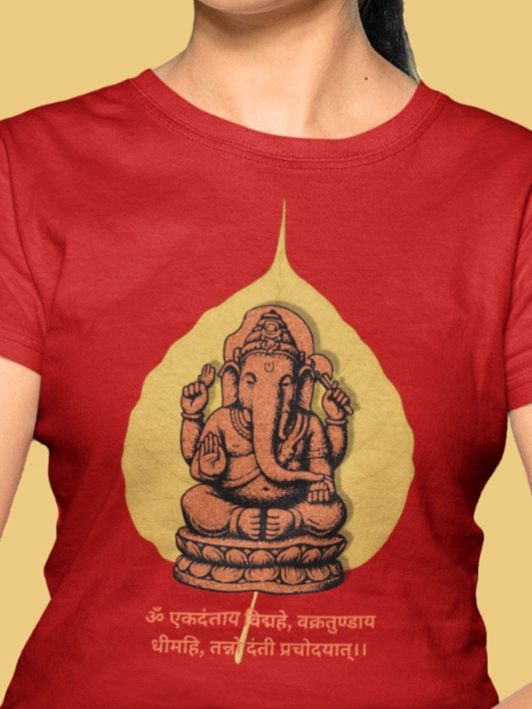PEEPAL GANESH (Unisex Premium Soft Cotton Stretch T-Shirt)