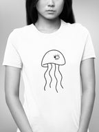 JELLY FISH BLK (Women's Premium Fit Tee)