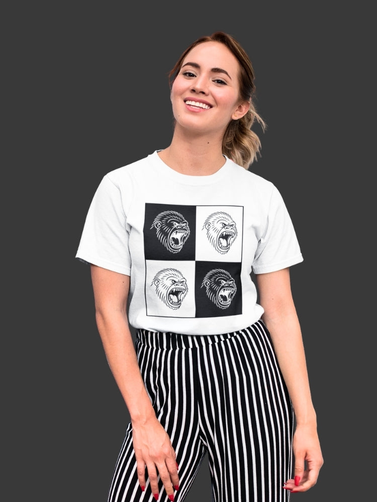 GORILLA BLOCK BLK (Unisex Comfort Fit Tee)