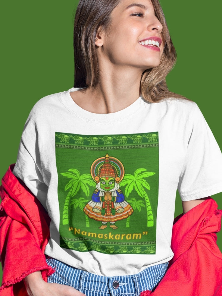 NAMASKARAM (Unisex Premium Soft Cotton Stretch T-Shirt)