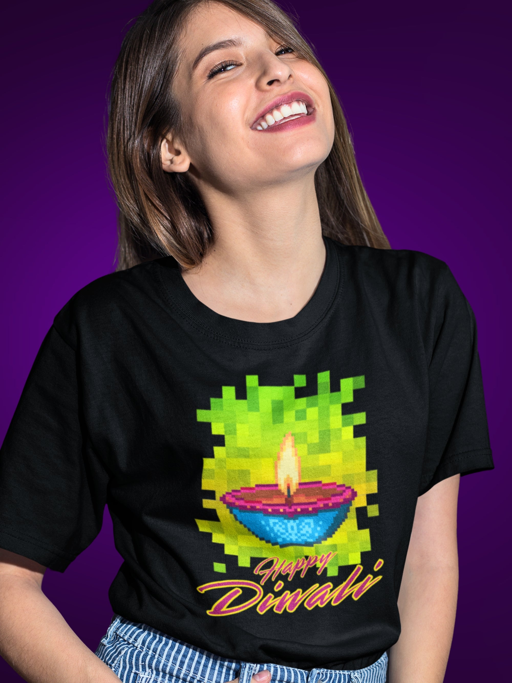 HAPPY DIWALI  (Premium Soft Cotton T-Shirt)
