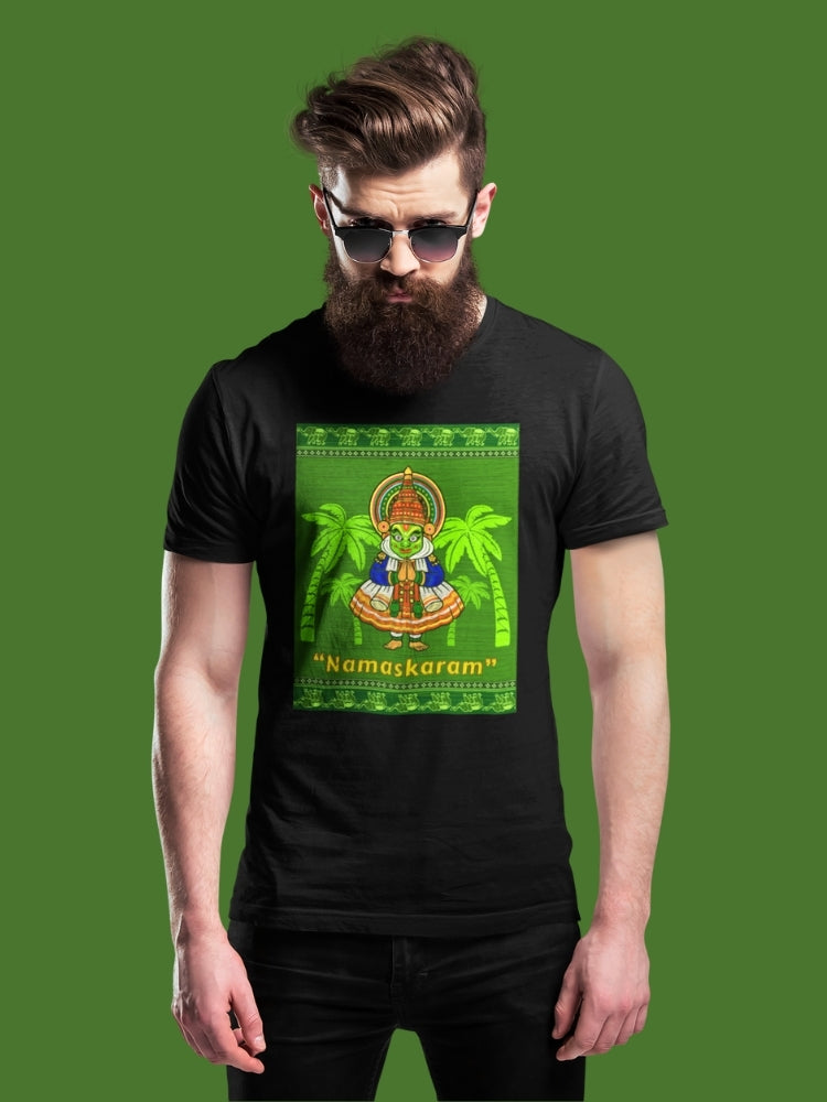 NAMASKARAM (Unisex Premium Soft Cotton Stretch T-Shirt)