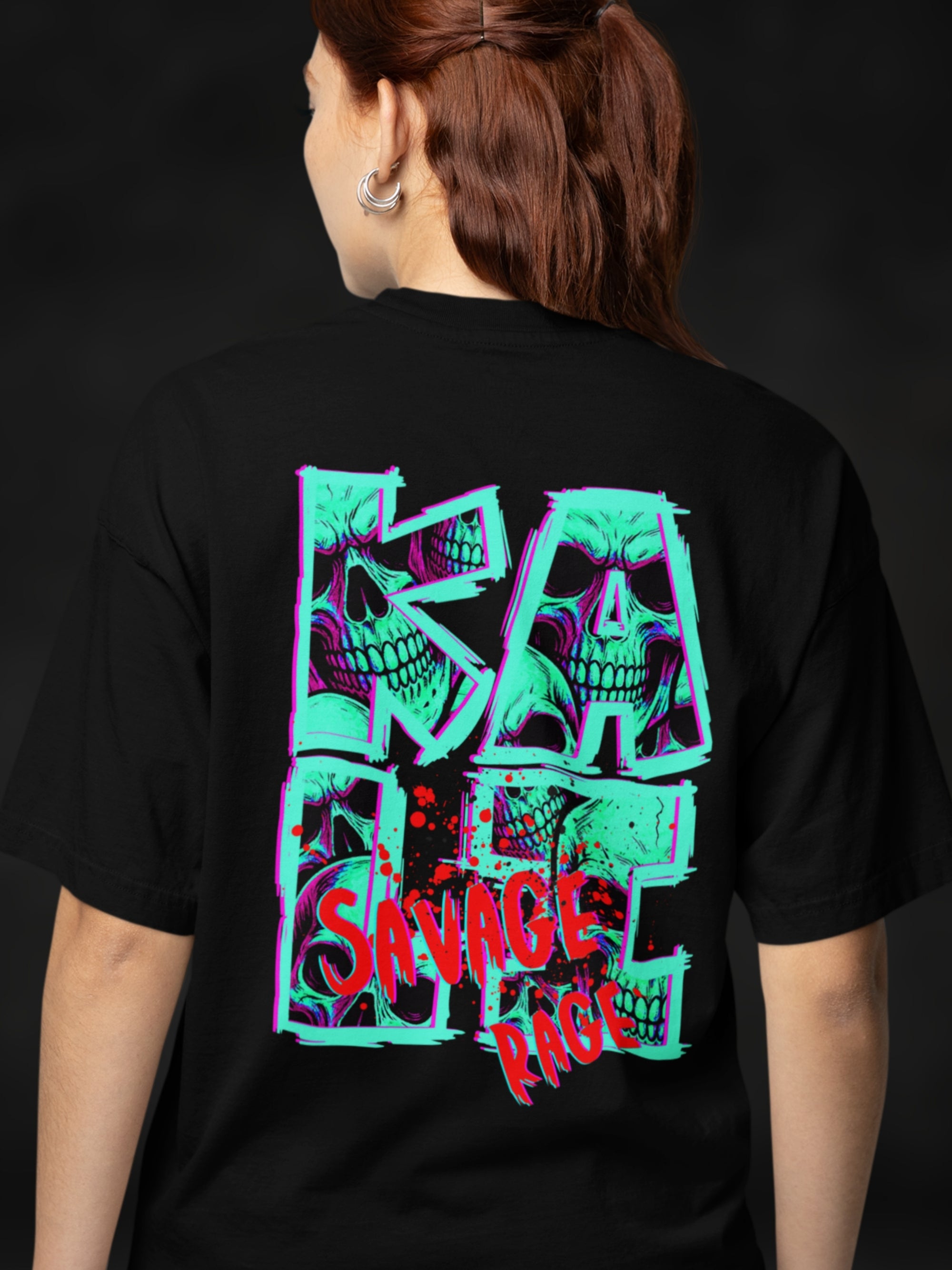 KAPALIKA- SAVAGE RAGE (Unisex Oversized Heavyweight Tee)
