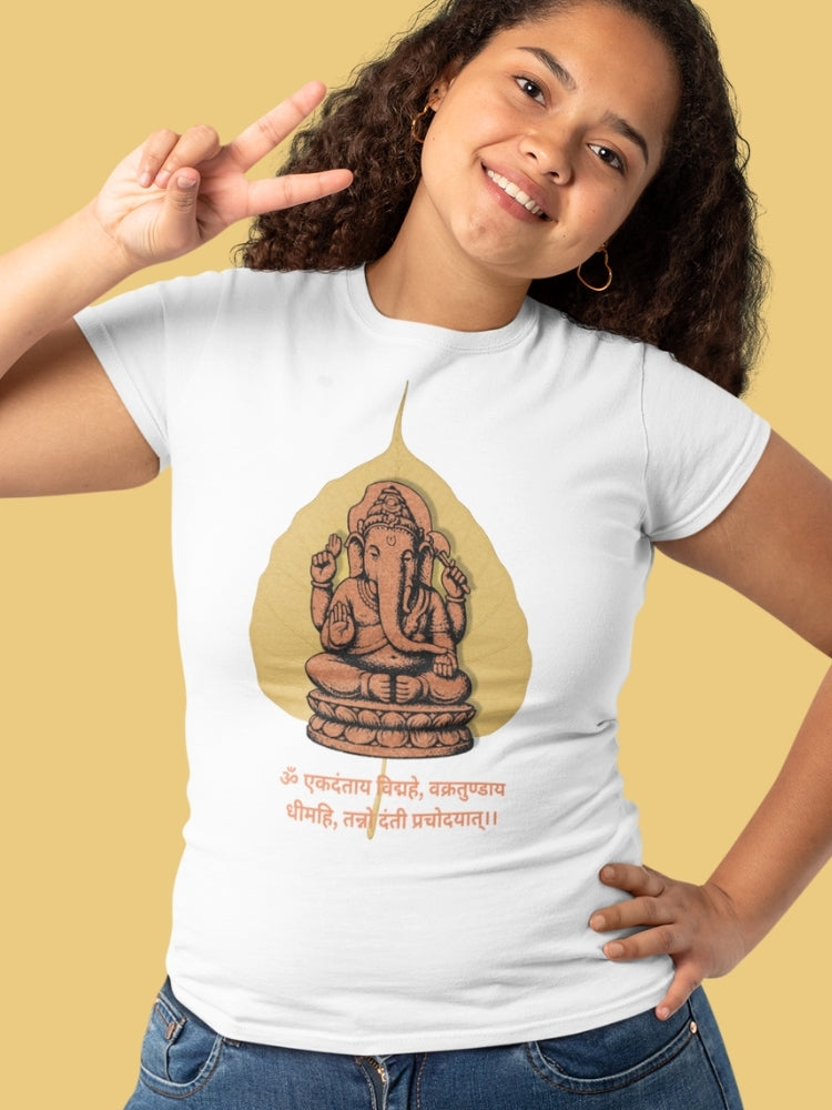 PEEPAL GANESH (Unisex Premium Soft Cotton Stretch T-Shirt)