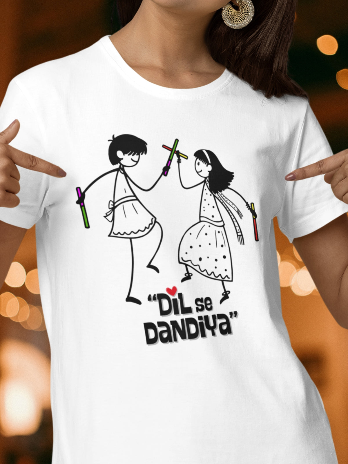 DIL SE DANDIYA (Unisex Premium Soft Cotton T-Shirt)
