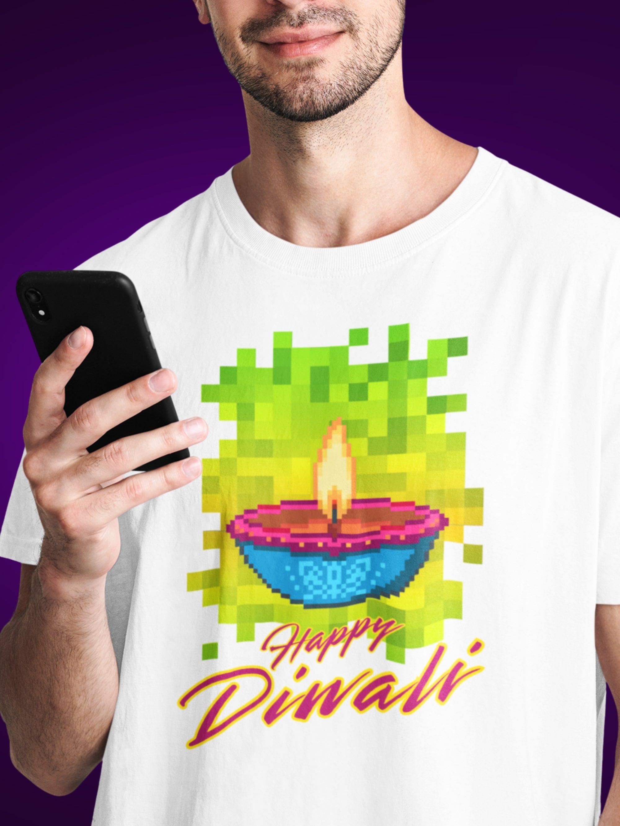 HAPPY DIWALI  (Premium Soft Cotton T-Shirt)