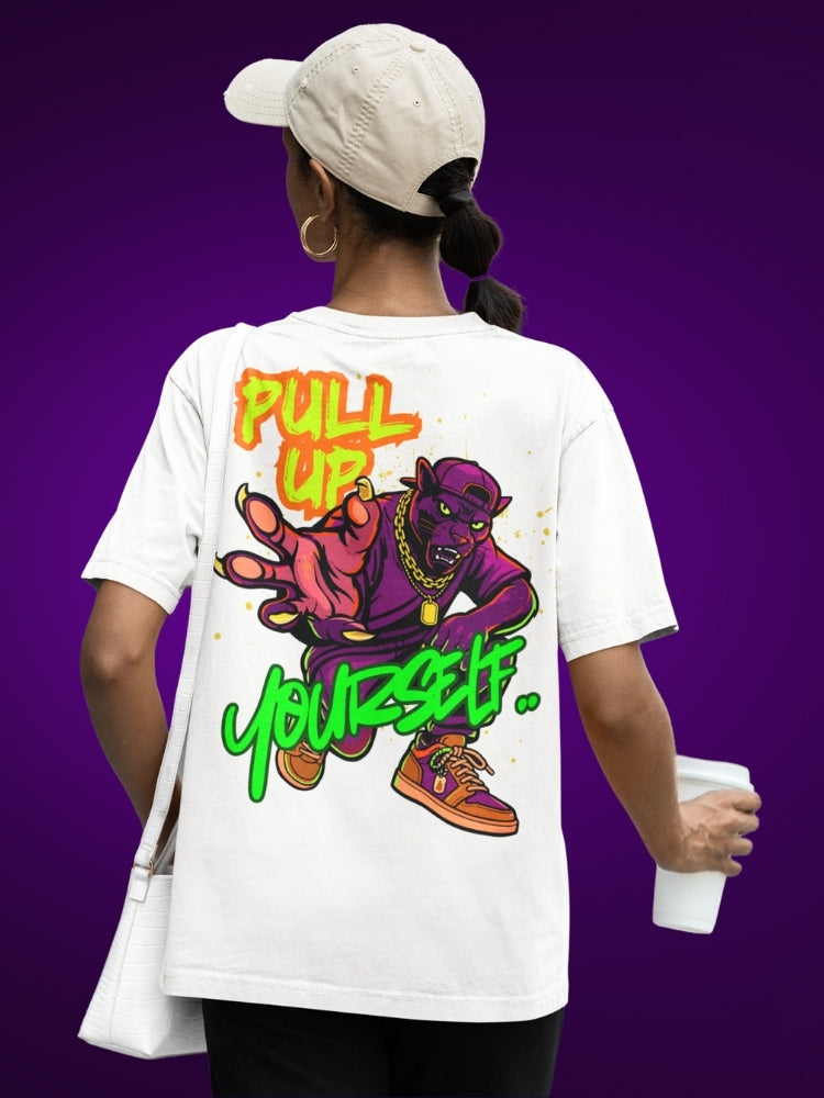 PULL UP YOURSELF (Unisex Oversized Heavyweight Tee)