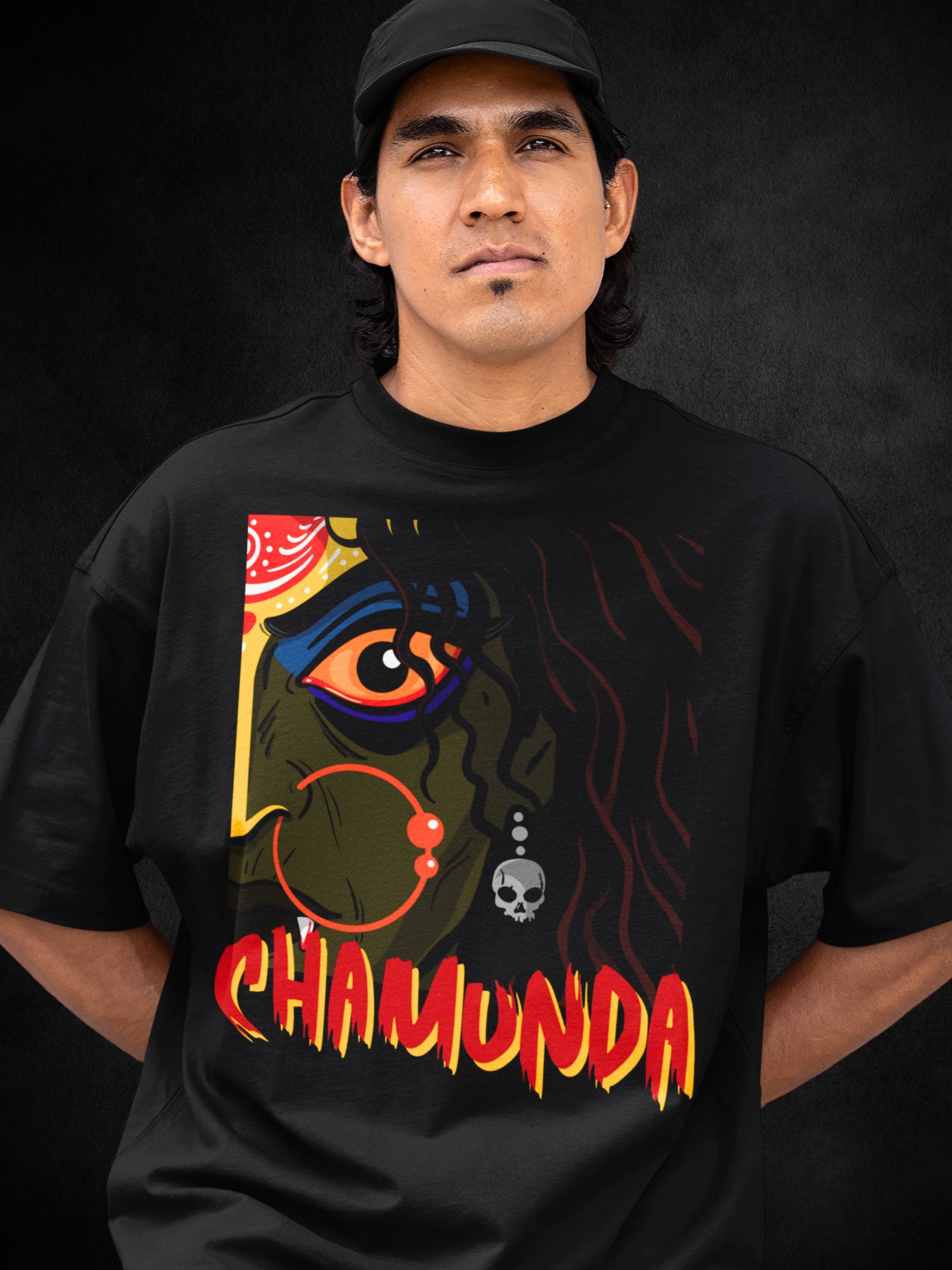 CHAMUNDA (Unisex Oversized Heavyweight Tee)